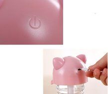 Leewa USB Mini Cartoon Bottle Cap Humidifier Air Diffuser for Home and Office (Yellow) N11