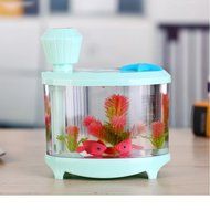 Mini Ultrasonic Fish Tank Mist Humidifier Premium Humidifying Unit with Portable USB Night Light Air Purifier... N13