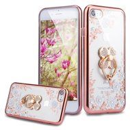 iPhone 7 Case, PHEZEN iPhone 7 Clear Soft TPU Protective Case Back Cover with Beautiful Cherry Blossom Flower... N32