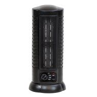 Fan Forced Oscillating Ceramic Space Heater Tower Home Office 1500 Watts, Black N4