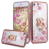 iPhone 7 Case, PHEZEN iPhone 7 Clear Soft TPU Protective Case Back Cover with Beautiful Cherry Blossom Flower... N33