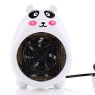 Energy-saving Portable 2-Speed Electric Fan Heater Cute Animal Household Warmer (Blue) N4