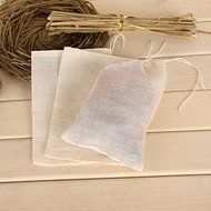 BUYITNOW Herbal Container Bag Reusable Cotton Meshy Soup Juice Filter Strainer Muslin Bag 10Pcs/set