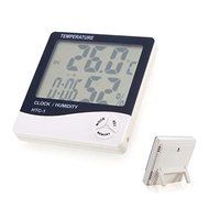 Alloet New HTC-1 Digital LCD Clock Temperature Humidity Meter Hygrometer Thermometer N7