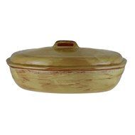 French Home 3.75-quart Saffron Yellow Stoneware Roaster with Lid