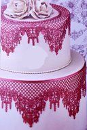 Anyana Novelty Giant Lace Silicone Mold Sugarcraft Wedding Cake Decor Tools Impression Gum Pastry Tool Kitchen...