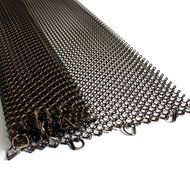 Midwest Hearth Fireplace Screen Mesh Curtain. 2 Panels Each 24" Wide. Includes Screen Pulls. Made in USA (20"... N8