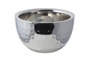 Bon Chef Stainless Steel Double Wall Bowl, Hammer Finish