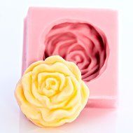 Silicone Cabbage Rose Mold Food Safe Fondant, Chocolate, Candy, Mint, Resin, Polymer Clay, Soap, Wax, Jewelry,...