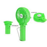 iEGrow Portable USB Mini Battery Fans with Umbrella Hanging and Metal Clip(Black) N24