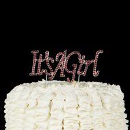 Baby Shower Cake Topper Party Supplies Decoration, Small (It&#039;s a Girl) N2