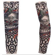 KAKA(TM) 2 pcs (A pair)Dragon Design Fake Temporary Tattoo Arm Cover up Sleeves Body Art Arm Stockings Accessories N13