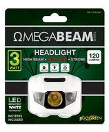 Go Green Power GG-113-3HLWH 3W LED HeadLight - 3 Modes Strobe Included - WeatherProof White, N2