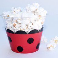 Red and Black Plaid Cupcake Wrappers, Christmas, Ladybug Theme Polka Dot, Confetti Couture Party Supplies, 36... N3
