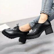 Spritech(TM) Fashion Non-slip Winter Chunky Heel British Style Ankle Boot Leather Boots for Girls Womens Wine... N20