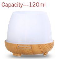 YouVogue 120ml Essential Oil Diffuser Wood Grain Mist Humidifier Aroma Diffuser with 7 Changing Colored Led Lights... N4