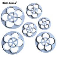 Fondant Cake Sugarcraft Tool Rose Flower Shape Decorating Cookie Cutter Baking Tools-A299