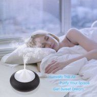 JACKLY USB Air Humidifier Portable Mini Electric Aromatherapy Essential Oil Diffuser with 7 Color Light and Auto... N2