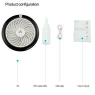 Misting Fan, Wooboo Handheld Personal Fan with 2000mAh Powerbank and Humidifier, for Traveling, Fishing, Camping... N2