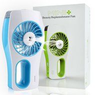 Minhe Handheld USB Misting Fan Humidifier,USB Rechargeable Portable Fan ,Summer Spray Fan for Face Water Supply... N4