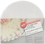 Cake Boards-6&quot; Round White 10/Pkg