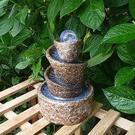 FEI&amp;S Ceramic fountain water humidifier Craft Ornaments , decorated living room 2219 High 27CM diameter