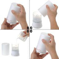 YL-VV@ 100ml Cylinder Ultrasonic Cool Mist Humidifier Essential Oil Aroma Diffuser with 7 Colors LED Lights for... N4
