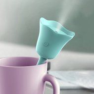 haoun Ultrasonic USB Humidifiers Air Cleaner Tulip Shaped - BLUE N6