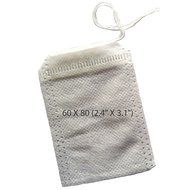 WELLSKEY Tea Filter Bags Set 490 pcs (Tea Bags Non-woven Fabric Opposite Fold Close White 300, Tea Bags Paper...