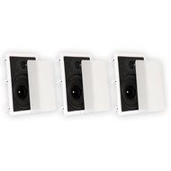 Theater Solutions TS80W In Wall 8" Speakers Surround Sound Home Theater 3 Speaker Set