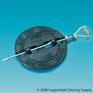 Chimney 31330 7 in. Cast-iron Stovepipe Damper