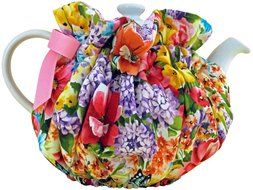 Butterfly Garden Tea Cozy-Amethyst