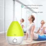 Ultrasonic Cool Mist Humidifier - Humidifier Whisper-quiet Operation,Drop Shape Ultrasonic Cool Mist Operation N4