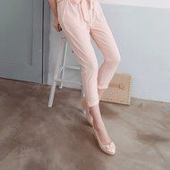 Spritech(TM) Women Girl Summer PU Leather Point Toe Bowknot Design Platform Wedges Shoes 37 Cream-colored N26
