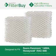 2 - Sears Kenmore 14804 &amp; Honeywell HAC-500 Humidifier Filter Pads. Designed by FilterBuy to replace Part #'s...