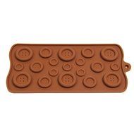 Button Chocolate Candy Cake Topper Silicone Bakeware Cake Baking Mold Mould