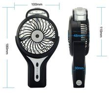 Welltop Mini Handheld USB Misting Fan with Personal Cooling Mist Humidifier Rechargeable Portable Mini Misting... N17