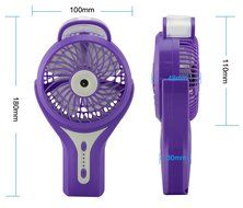 Welltop Mini Handheld USB Misting Fan with Personal Cooling Mist Humidifier Rechargeable Portable Mini Misting... N18