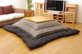 Kotatsu thick blanket &quot;Yukari&quot; Black 205 &times; 245cm N2