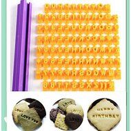 Y&amp;XL&amp;H Fondant Letter Impress Set Alphameric Character Set Cookie Cutter Baking Tools