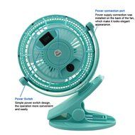 Bomwill 5-inch Clip-on Fan USB 360 Degree Tilt Adjustable Electric Personal Air-Circulator Clip fan for Desk/table... N5
