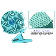 Bomwill 5-inch Clip-on Fan USB 360 Degree Tilt Adjustable Electric Personal Air-Circulator Clip fan for Desk/table... N8