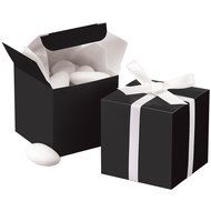 Wilton 1006-0638 Black Square Favor Box Kit, 100 Count