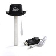 Asiacc Cowboy Cap USB Mini Portable Air Humidifier Aromatherapy Mist Maker for Office Home Travel N3