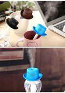 Asiacc Cowboy Cap USB Mini Portable Air Humidifier Aromatherapy Mist Maker for Office Home Travel N4