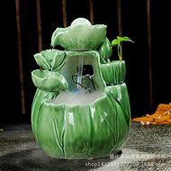 FEI&amp;S Ceramic Flowing Water humidifier living room desk Creative gifts home decor ornamentslabeled Ignition-Off...