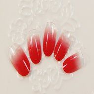 EVTECH(TM) 24 Pcs Nail Decals French Artificial Full Cover False Nails Round Head Nail Art Tips Fashion Style... N12