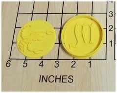 Zodiac Astrology Sign Scorpio Shape Cookie Cutter and Stamp Set #1178
