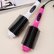 Yaheeda 2 in 1 Ceramic Hair Curler Hot Air Brush Straightener Rollers Comb Curling Iron Straightening Iron Styling... N9