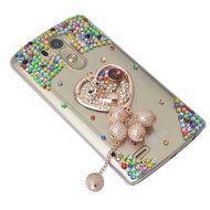 LG Stylus 2 Case,LG G Stylo 2 LS775 Case,Yaheeda Studded Rhinestone Crystal Bling Clear Hard Case Cover for LG... N22